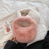 Fur Women'S Small Half Moon Bag Luxury Warm Plush Wrist Bags For Women Fashion Furry Short Handle Clutch Cute Ladies Coin Purses