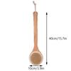 Brosse à dos en bambou à long manche, brosse de douche légère et facile à tenir pour le nettoyage de la peau, l'exfoliation