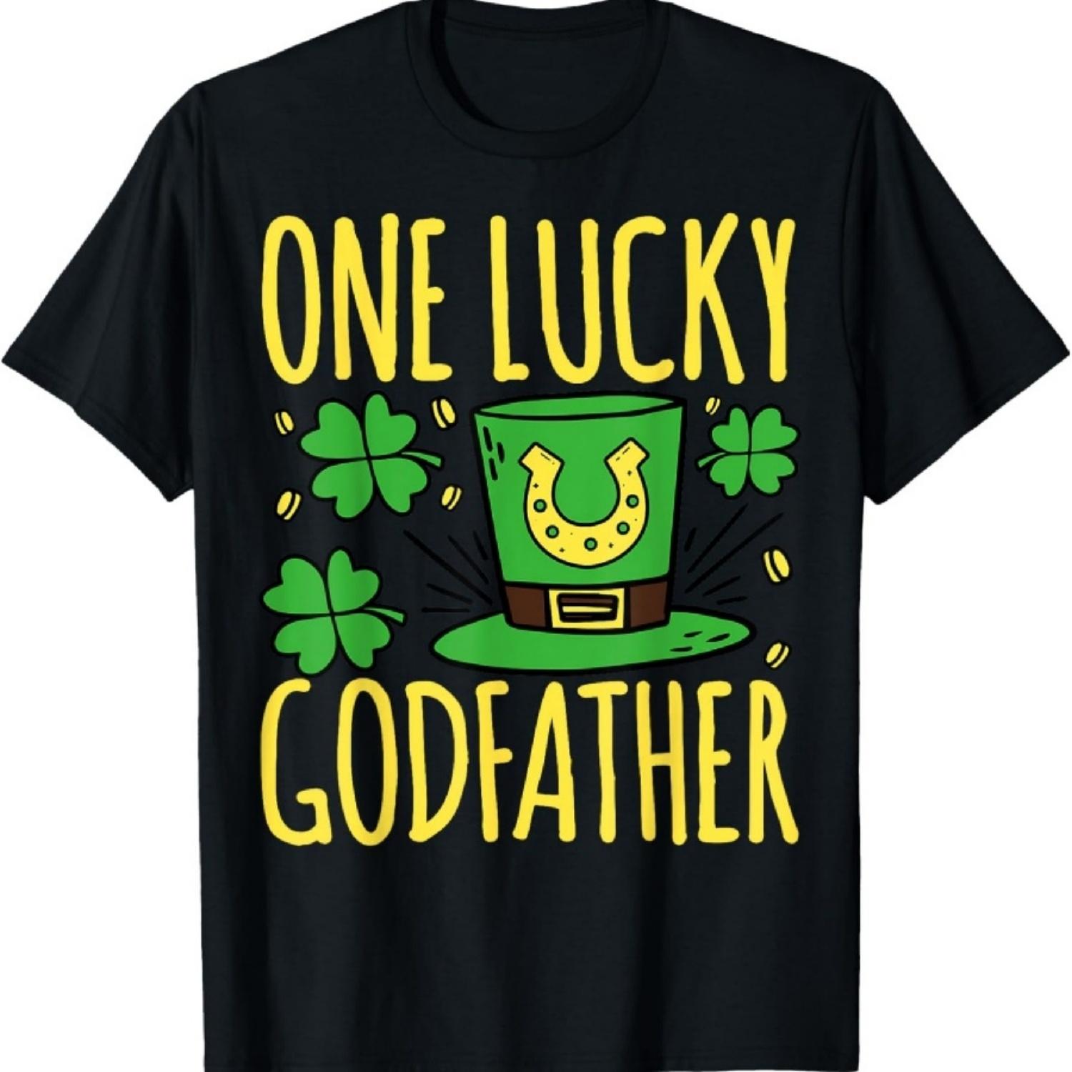One Lucky Godfather St. Patrick s Day Lucky Godfather T-Shirt S