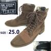 STEFANOROSSI Roll Top Suede Leather Boots Brown Size 25.0 Men’s Japan(USED)