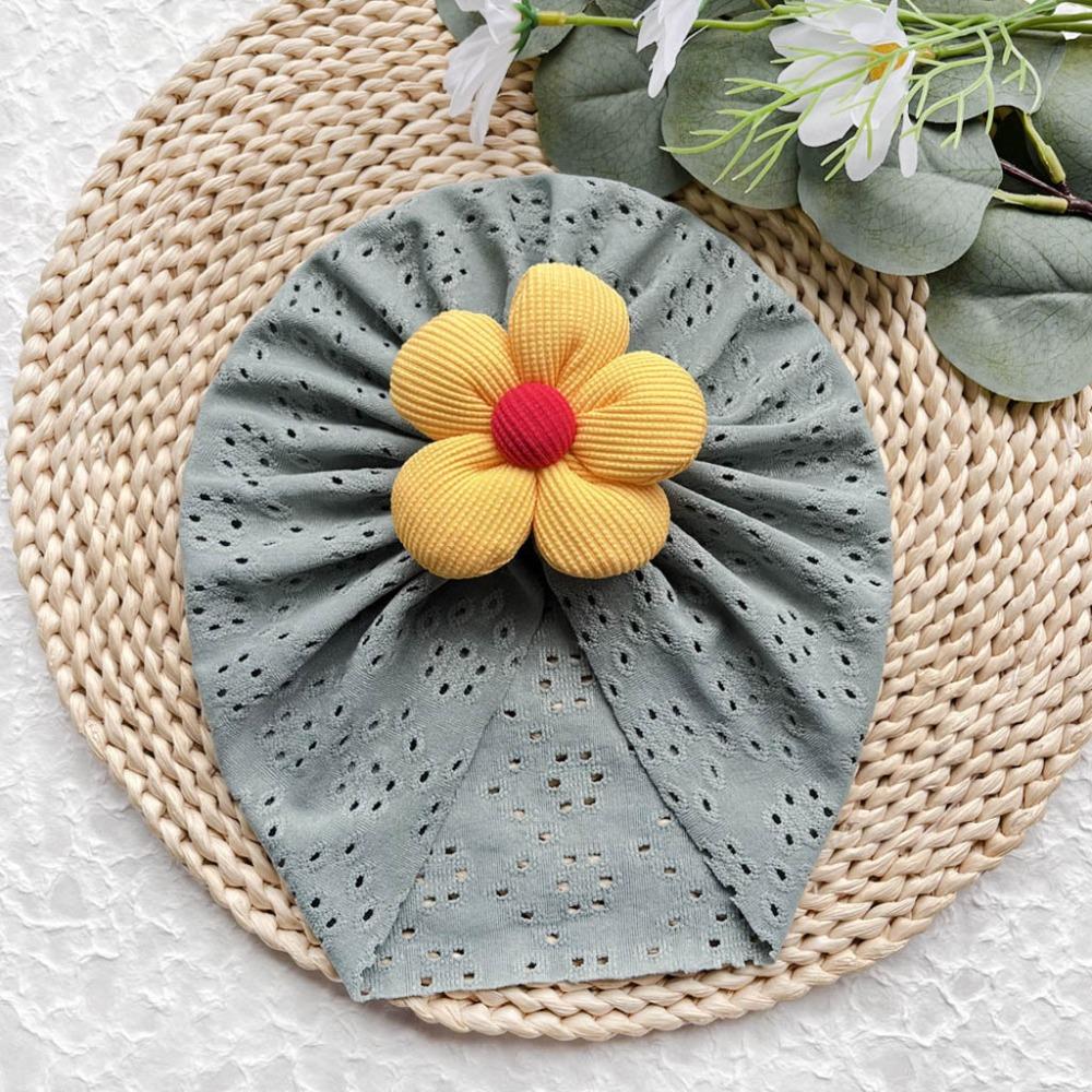 Hollow Out Baby Girl Hat Breathable Baby Hat Cute Toddler Headwraps  Spring