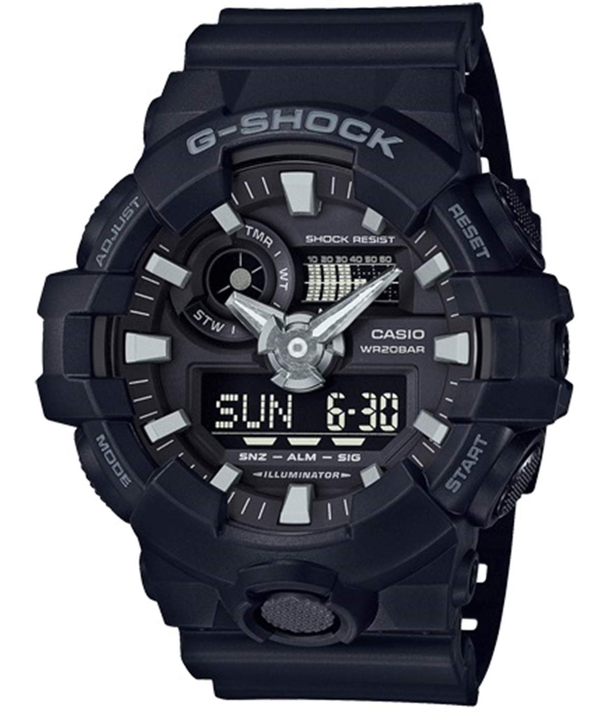 

Casio CASIO G-Shock Ana-Digi кварцевые мужские часы GA-700-1B черные [Товар]