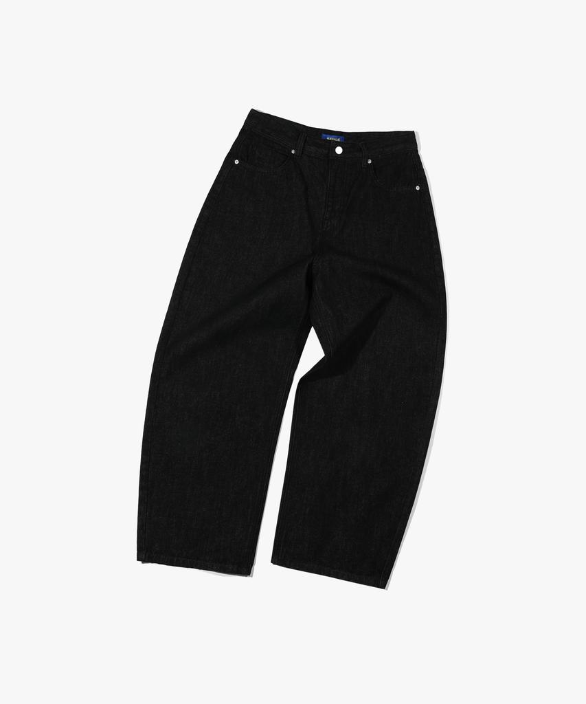 Seleuji Balloon Semi-Wide Denim Pants V12 Black