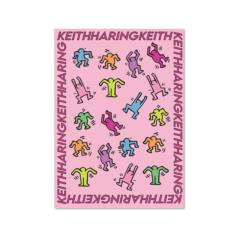 Keith Art Exhibition Poster Vintage Pop Canvas Painting Gallery Wall Art Pictures Pisa Abstract Print Home Decor For Living Room