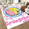 Spongebob's Colorful Friends Square Rugs Are a Great Choice for Living Rooms, Bedrooms, Home Décor, and As Gifts.