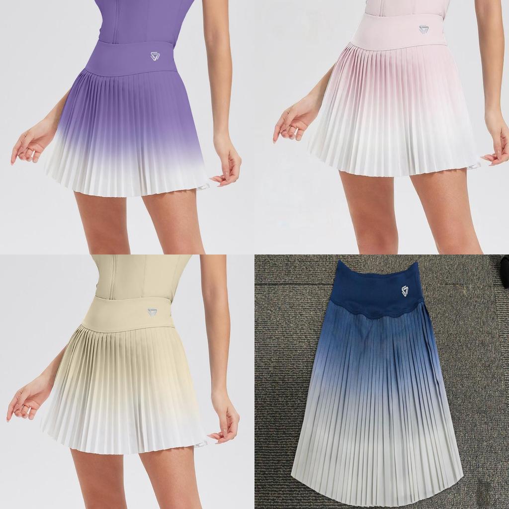 Tennis Skirt Spring Summer Fabric High Waist Pleated Activewear For Women