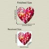Creative Painted and Spliced Heart-shaped Glass Window Home Beautification and Decoration Static Window Stickers