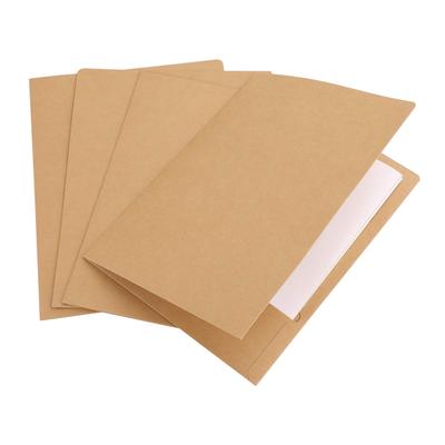 10'lu A4 Kraft Kağıdı Dosya Seti Bireysel Dosya Ofis Malzemeleri Klasörler, Klasörler, Çift Taraflı Düzenleyiciler, Hafif, Taşınabilir, Şık,