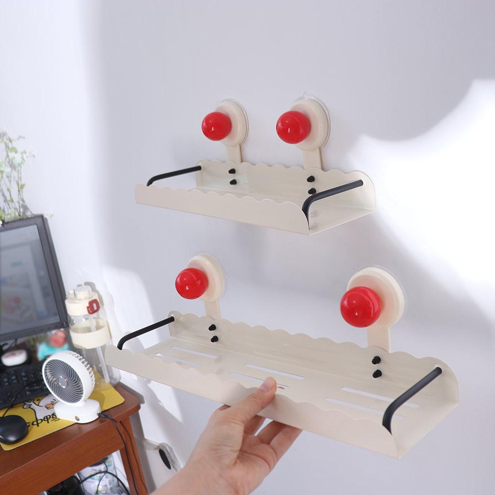 Dopamine Suction Cup Storage Shelf Punch Free Shower Shampoo Rack Bathroom Storage Rack for Home