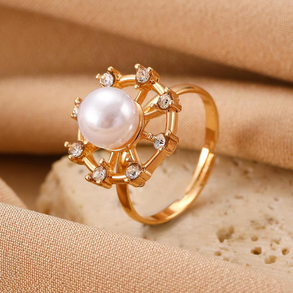 High-End Cross-Border Fashion Bow Ring for Women - European & American Style Open Index Finger Accessory