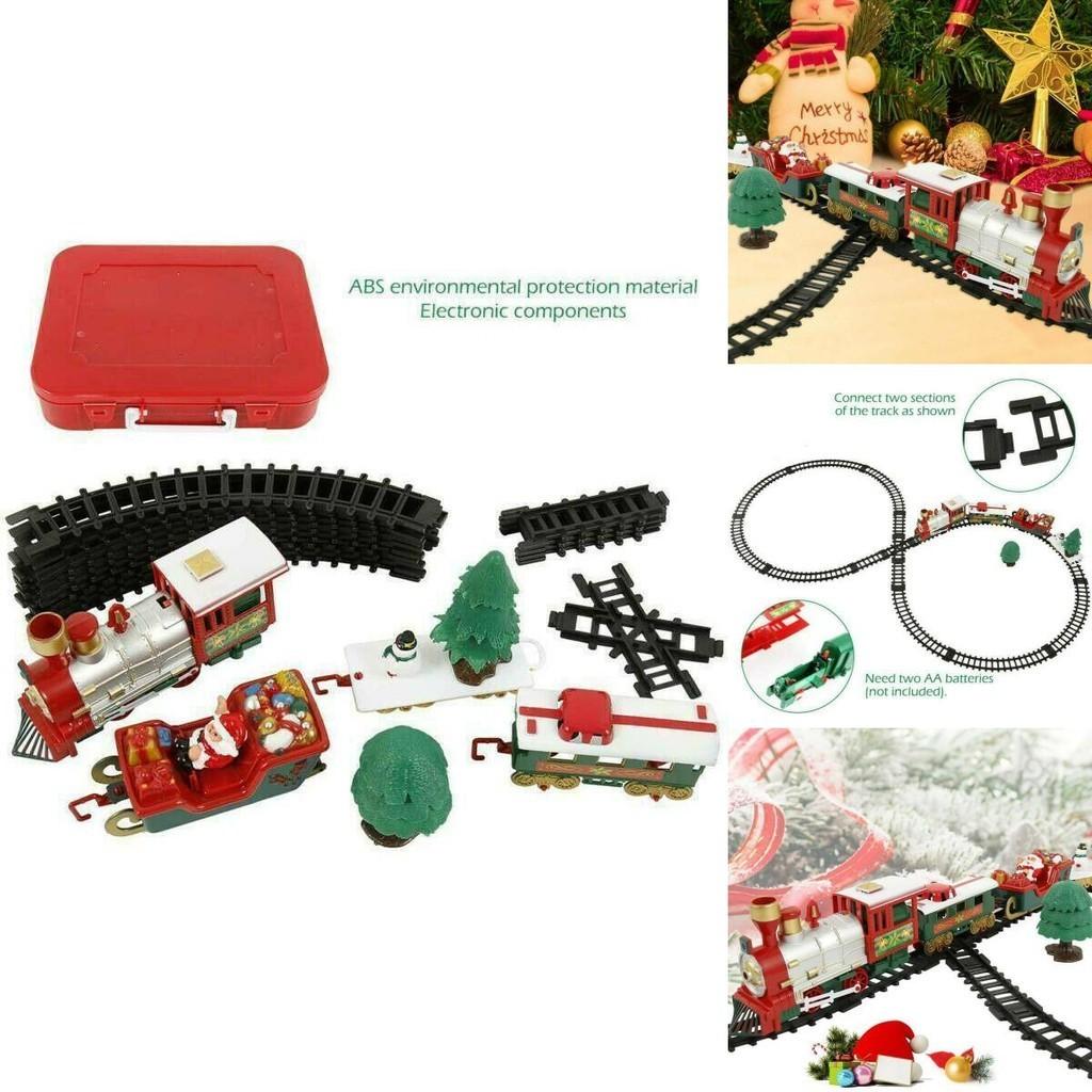 Colorful Electric Led Musical Train With Track Set Perfect For Festive Home Decor