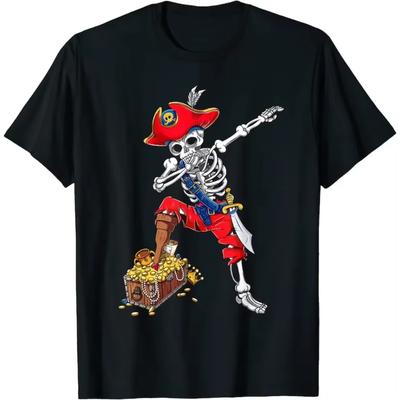 Dabbing Piraten Skelett Dab Kinder Halloween Kostüm Geschenk T-Shirt