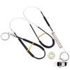BWR5348 Power Window Lifter Regulator Repair Set Front Left for Porsche 911 996 1997-2005 Boxster 986 1996-2004 99654207504