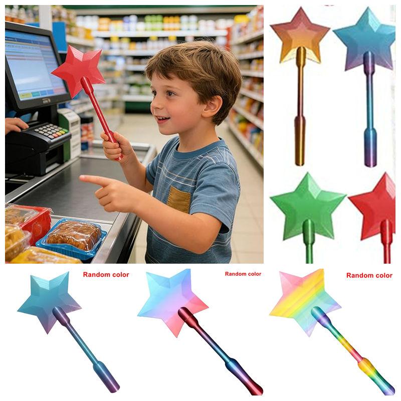 Fashion 3D Printed Pay Stick Wand Tap To Pay Star Magic Wand Holder Credit Card Holder Accessories Pay Props Children'S Day Gift