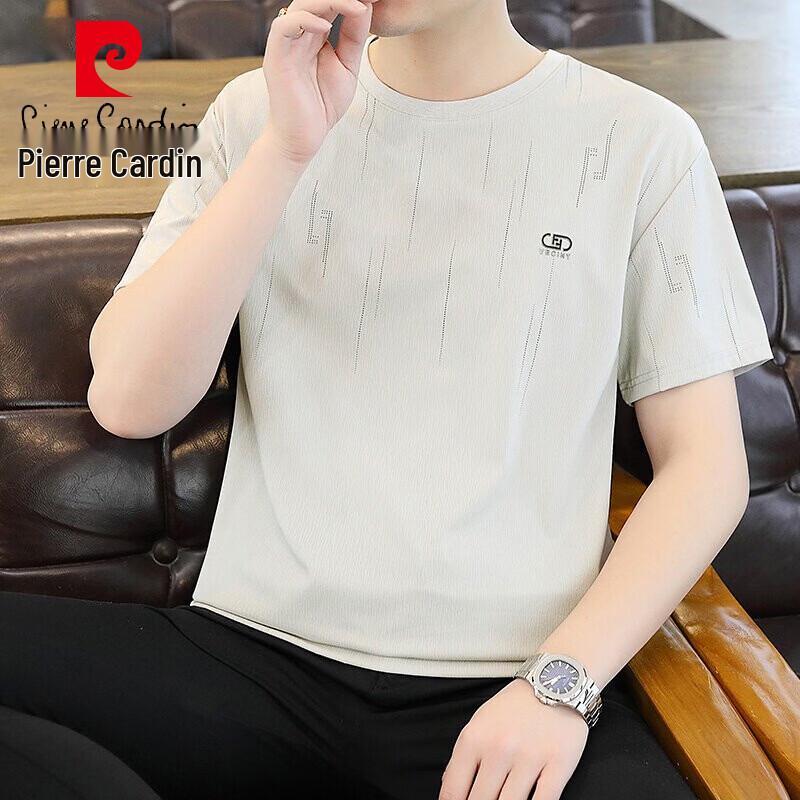 Pierre Cardin Men s Ice-Feel Round Neck Short Sleeve T-Shirt 3XL