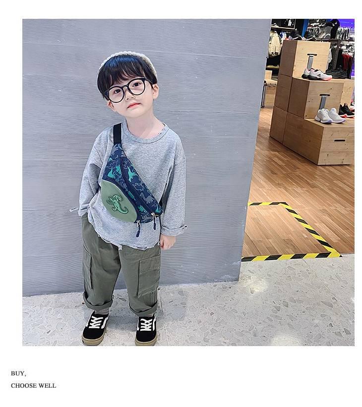 Kids Dinosaur Waist & Crossbody Bag: Outdoor Small Backpack & Coin Purse for Boys and Girls