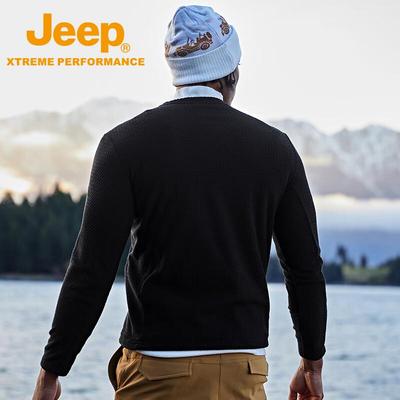 Men's Warm Fleece-Lined Long Sleeve T-Shirt