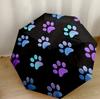 Paw Prints Art Design Automatic Umbrella with 8-Rib Foldable Design for Outdoor Daily Use Fashionable Gift for Festivals