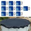 10 Pack Pool Cover Weight Bags Made from PVC with Hook Fasteners for Above Ground Pools Provides Secure Hold for Pool Covers