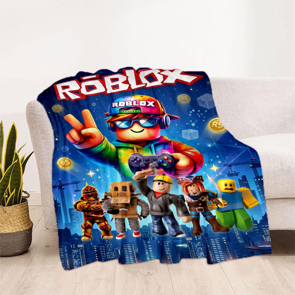 Roblox Game Characters Blanket Comfortable Suitable For Seaside Bed Office For All Occasions Playful Design Birthday Christmas Gift Blanket