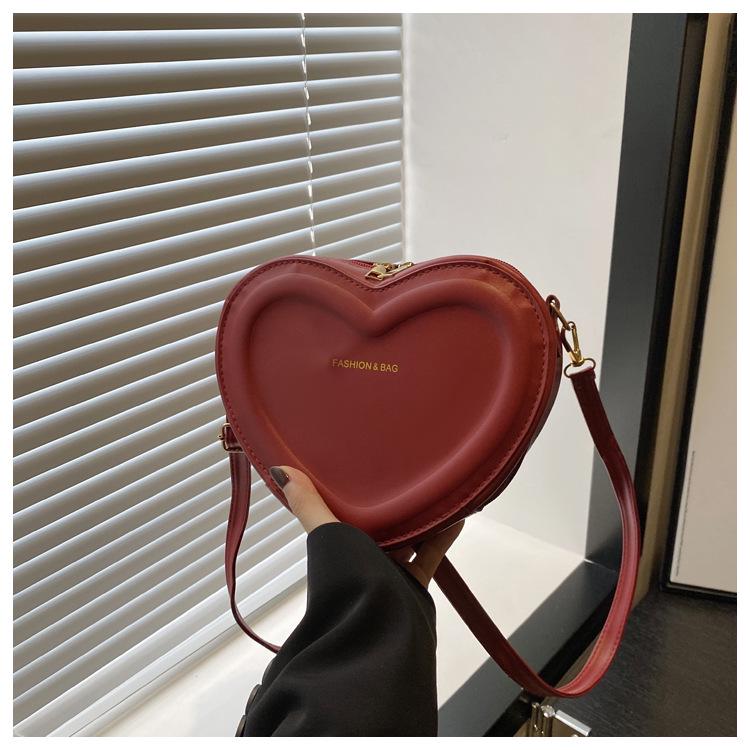 Women's 2024 Heart-Shaped Crossbody Bag - Trendy, Cute, Mini Shoulder Bag for Girls