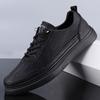 Men's shoes 2025 summer new Korean version trendy leather casual shoes teenagers daily classic outdoor versatile board shoes