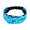 Women Headband Reversible Shiny Sequins Headband Elastic Hair Fixing Decoration Decorative Hair Accessories