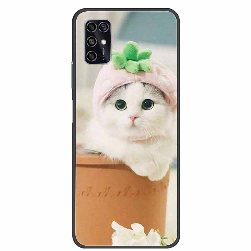 For ZTE Blade V2020 Smart Case Black Bumper Silicon TPU Soft Phone Cover Case For ZTE Blade V20 Smart 8010 Funda Cartoon Coque