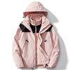 3-in-1 Waterproof Windproof Outdoor Jacket With Removable Hood Fleece Liner Men Women Winter Hiking Climbing