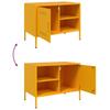 TV Cabinet Mustard Yellow 68 X 39 X 50.5 Cm Steel