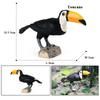 Oenux Forest Bird Animals Wild Ostrich Magpie Owl Crow Flamingos Figurines Action Figure PVC Garden Decoration Miniature Kid Toy