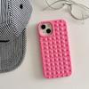 Liquid Silicone Rivet Phone Case For iPhone 16 15 14 Plus 13 12 Pro Max Silky Touch Solid Color Shockproof Protective Soft Cover