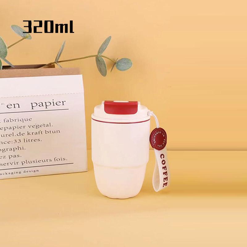 304 Edelstahl Isolierbecher Damen Herren Wasserflaschen Kaffeetasse Geschenk Tragbar Dual Drink Bürobecher Coca-cola Mode 2024