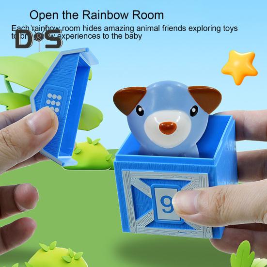 5/10Pcs Farm Animal Toy Number Learning Counting Matching Sorting Fine Motor Game Educational Mini Animal Finger Puppet Toddlers Boys Girls Gift