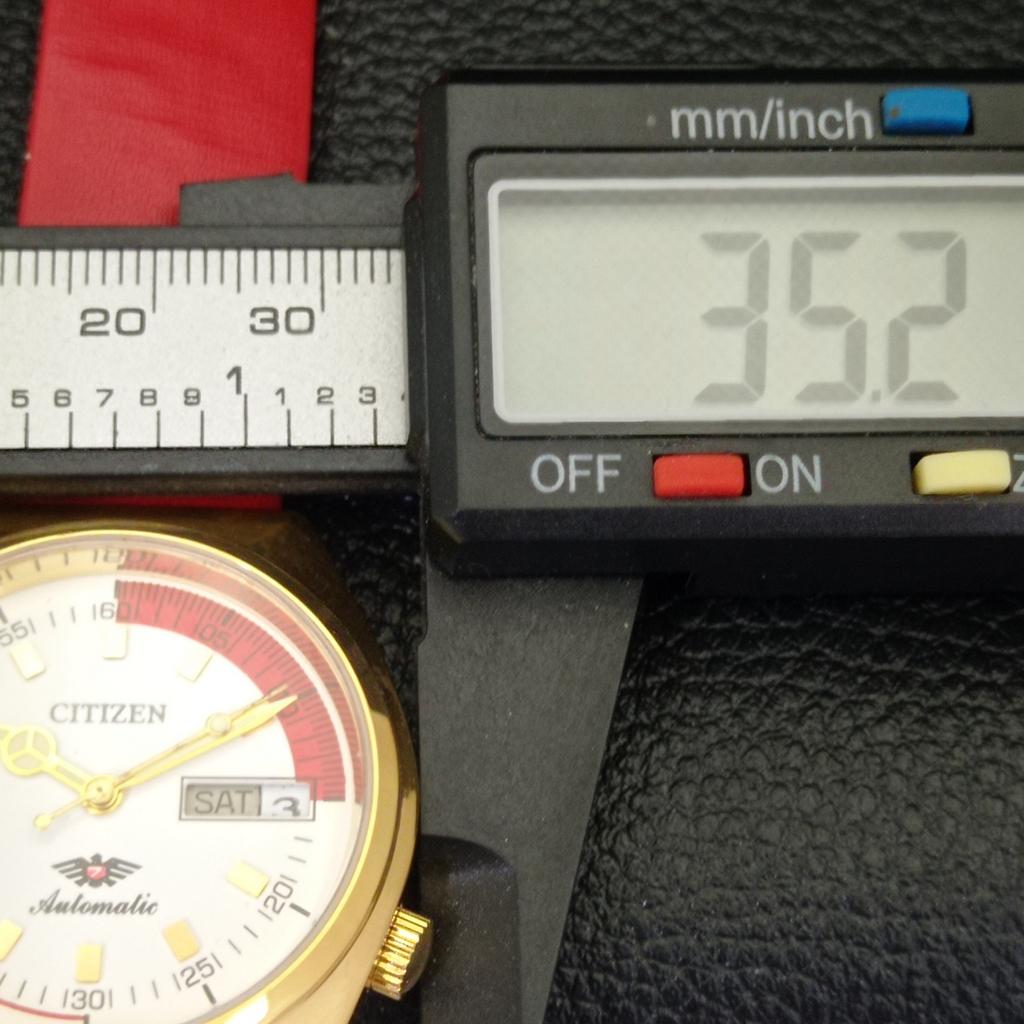 REFURBISHED MENS CITIZEN AUTOMATIC 8200 JAPAN WHITE COLOR DIAL WATCH A432386-2 R111-a432386