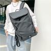 Schoolbag Fashion Trendy Cool Capacity Men's Backpack Solid Color Simple Travel Backpack Women's Versatile College Student School Bag