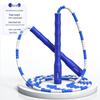 Adjustable Children's Bamboo Jump Rope – Tangle-Free for Beginners & Students, Customizable with Logo.