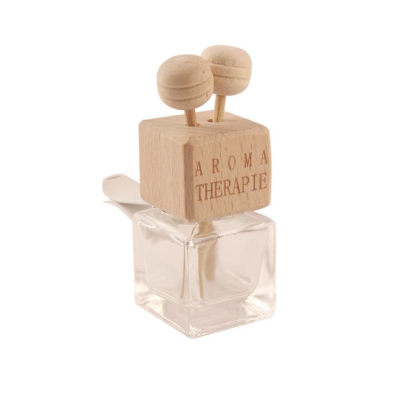 Direct Sale Car Aromatherapy Bottle Traditional Chinese Style Square Glass Perfume Bottle