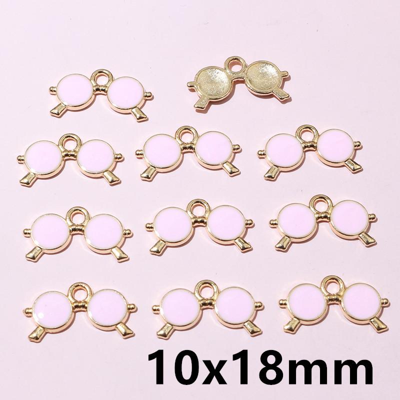 20pcs 12x13mm Enamel Bone Charms Pendant Small Cute DIY Jewelry Making Accessories for Bracelet Earrings Keychains 