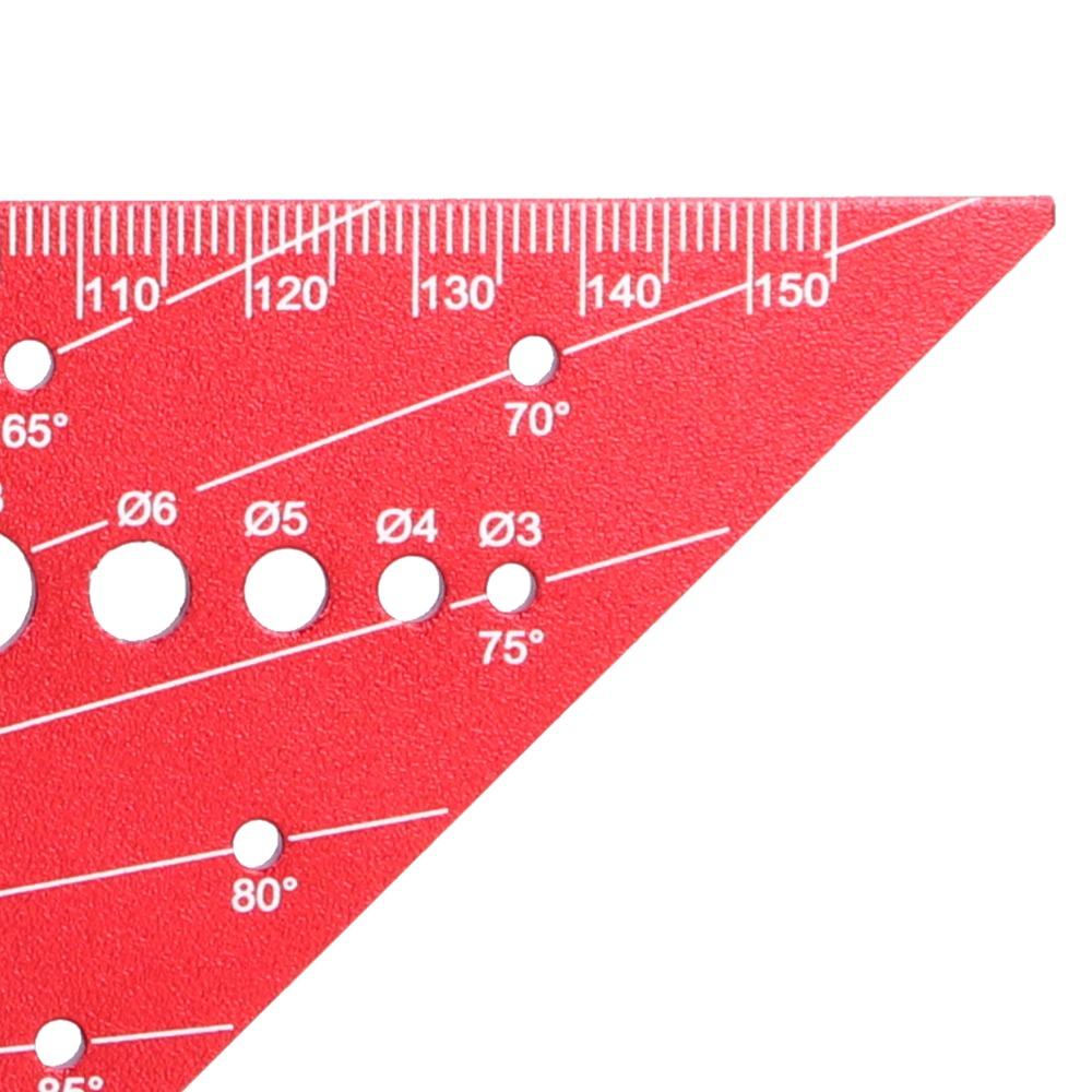 6.6 Inch Size 3D Multi-Angle Measuring Ruler T-Type Carpenter Square  Woodworking and Engineering