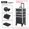 Multi-layer Trolley Box Large Capacity Cosmetic Case Trolley Portable Eyelash Nail Art and Tattoo Embroidery Toolbox