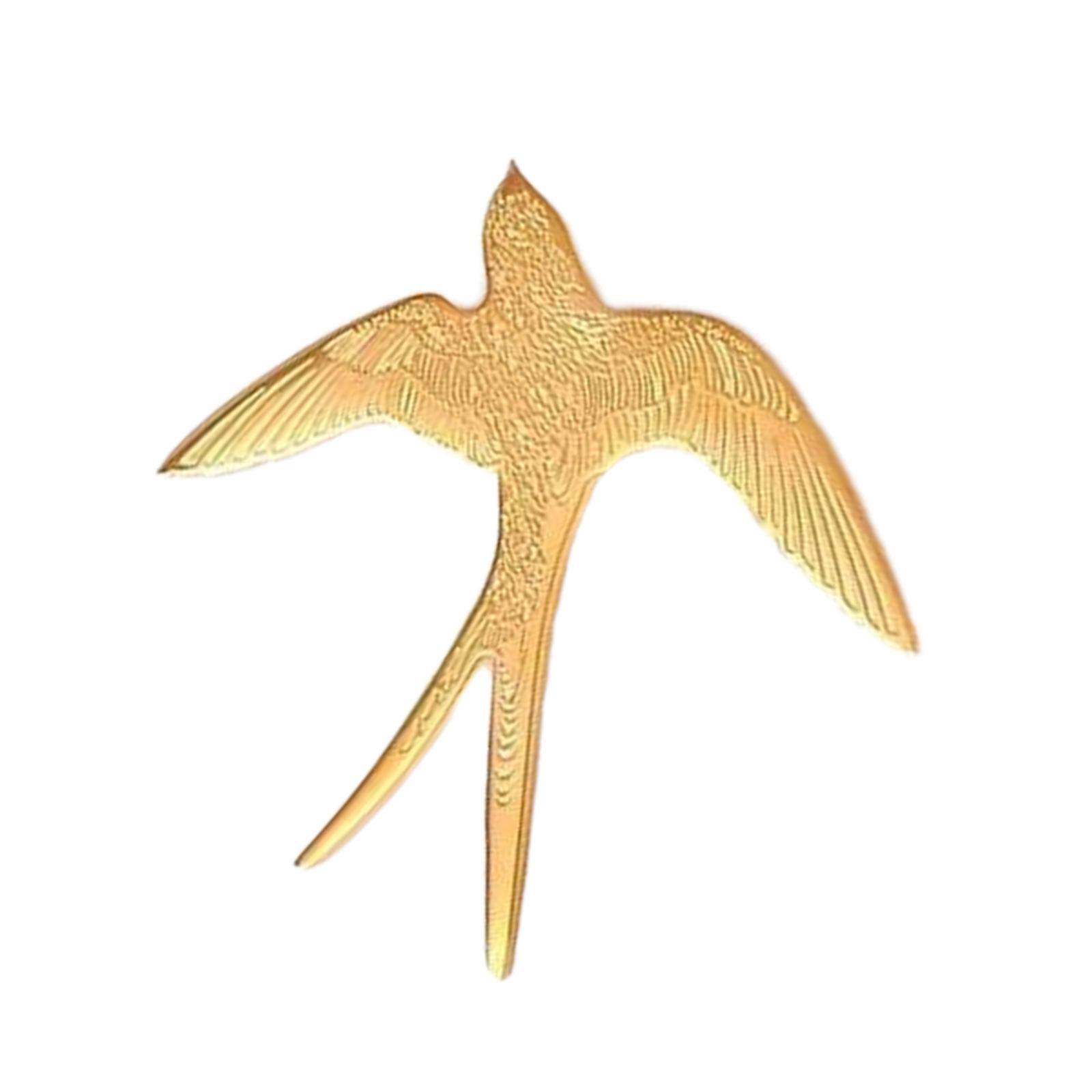 

Chic Flying Swallow Metal Pin Lightweight Brooch Jewelry Gift Ideas For Women Men Wedding Anniversary Outfits золотой