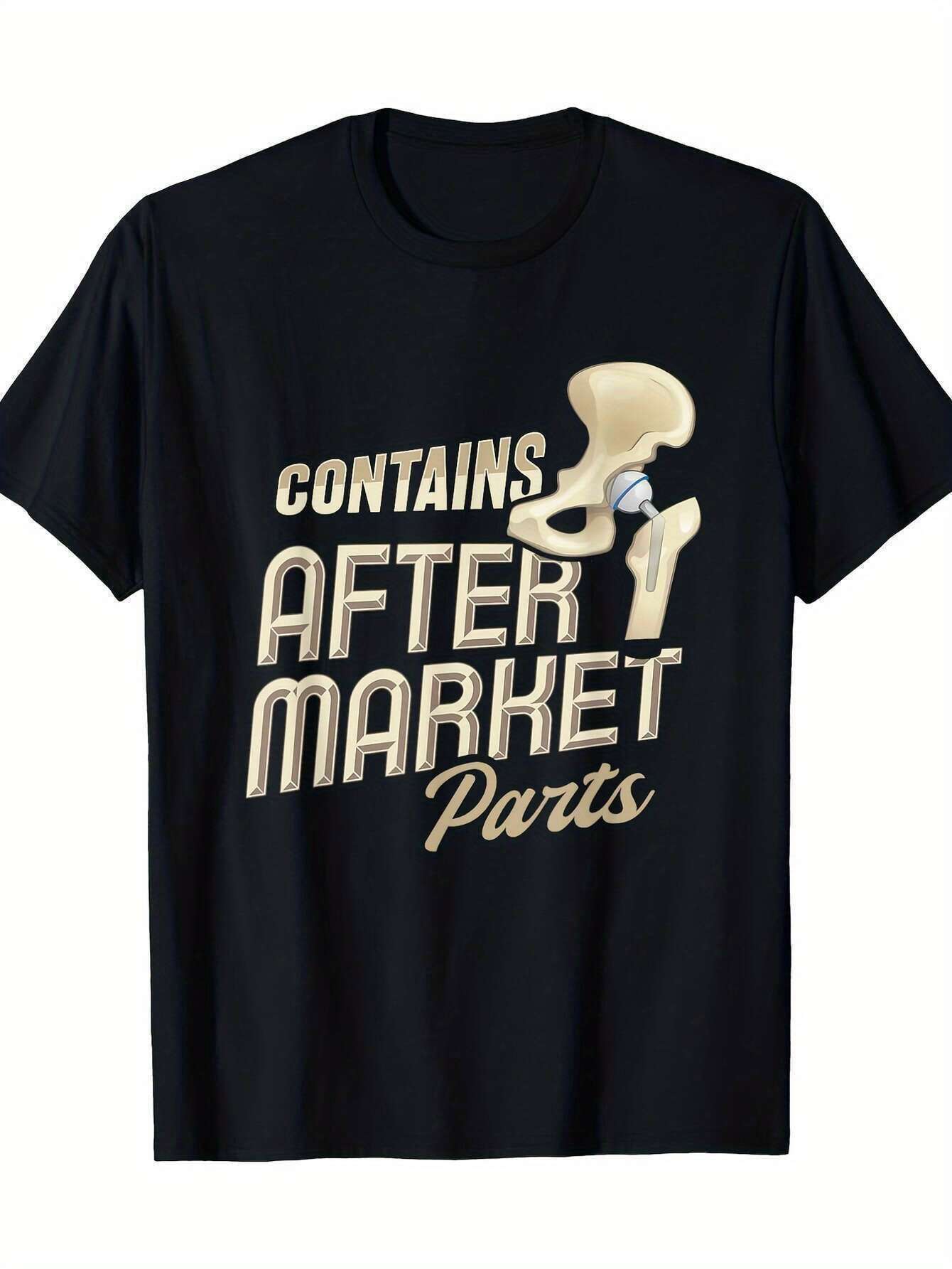 Hip Replacement Pattern T-shirt- Including After Parts Design S