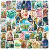10/30/50pcs INS Style Bottle World Cartoon Stickers Cute Aesthetic Graffiti Decals for Suitcase Stationery Phone Sticker Decor