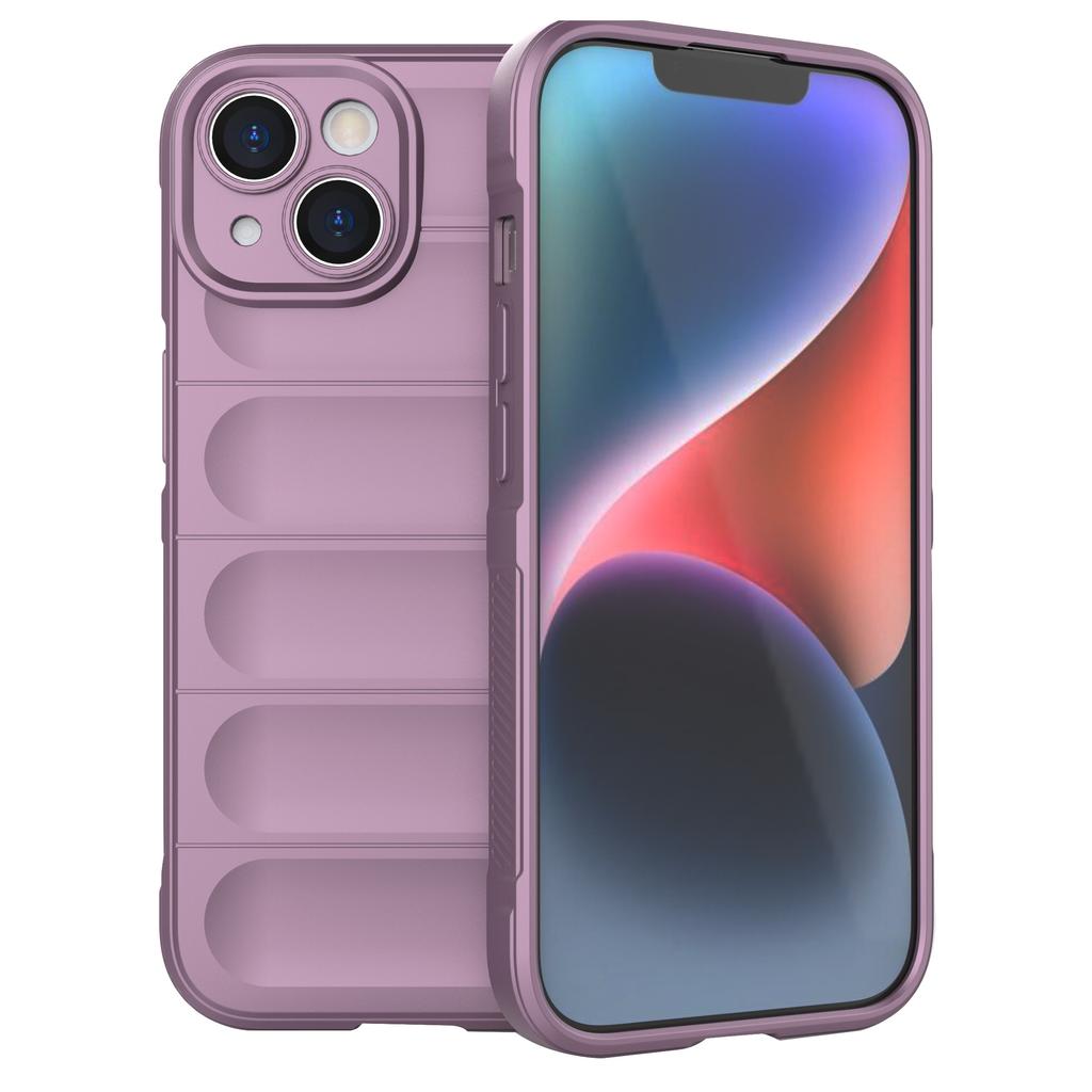 For iPhone 15 Soft TPU Cell Phone Case Anti-drop Rugged Phone Back Cover