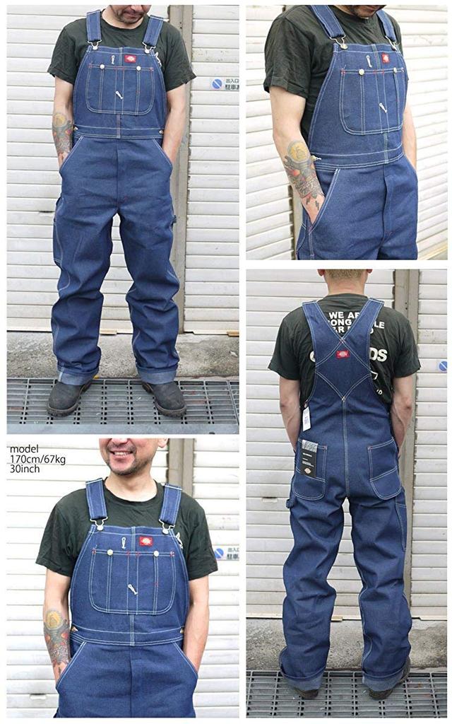 Dickies Overalls 83294 Indigo Blue DENIM Workwear 30 83-294 (30 Waist, Length)