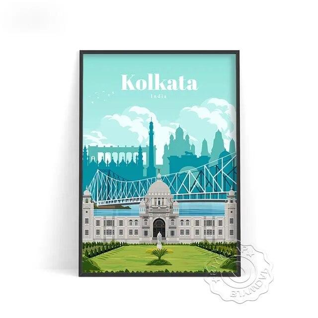 World City Travel Poster, Japan Tokyo Osaka Poster, Spain Madrid Watercolor Print, Florence Milan Santiago Chicago Wall Decor No Frame