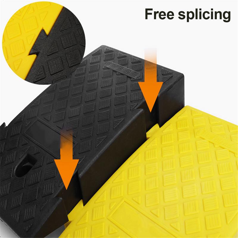 1pcCar Curb Ramps Portable Lightweight Slopes Cushion Heavy Duty PVC Threshold Ramp Slopes For Car Trailer Truck Bike Motorcycle