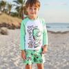 Boys' Long Sleeve Quick-Dry Swimwear: 2025 New Sun Protection Surf Suit - Two-Piece