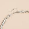 Creative Gothic Styles Necklace with Asymmetrical Heart Designs Craft from Alloy Ensuring Shine and Elegant
